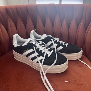 Adidas Blue and White Classic Sneakers